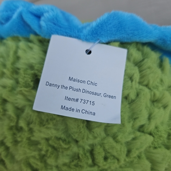 Maison Chic Danny the Green Plush Dinosaur Brachiosaurus #73715 Toy Stuffed 11" - Picture 8 of 10
